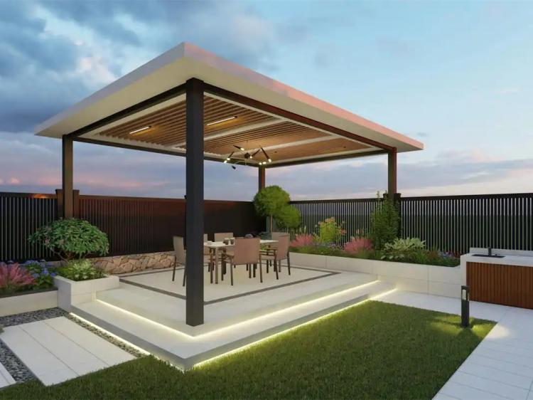 别墅屋顶花园绿化设计